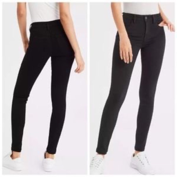 American Eagle Super Jegging Black Skinny Super Super Stretch